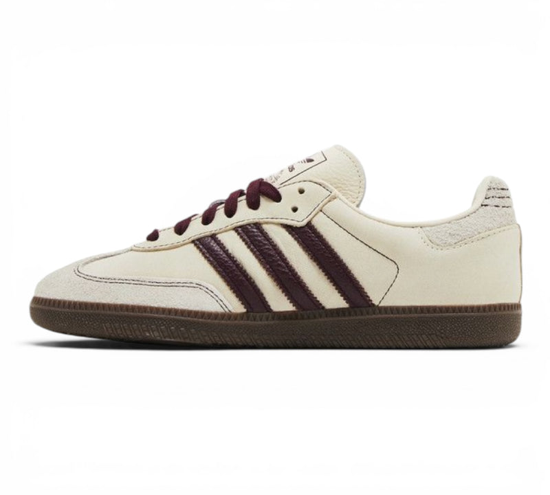 samba Wonder White Maroon inspired