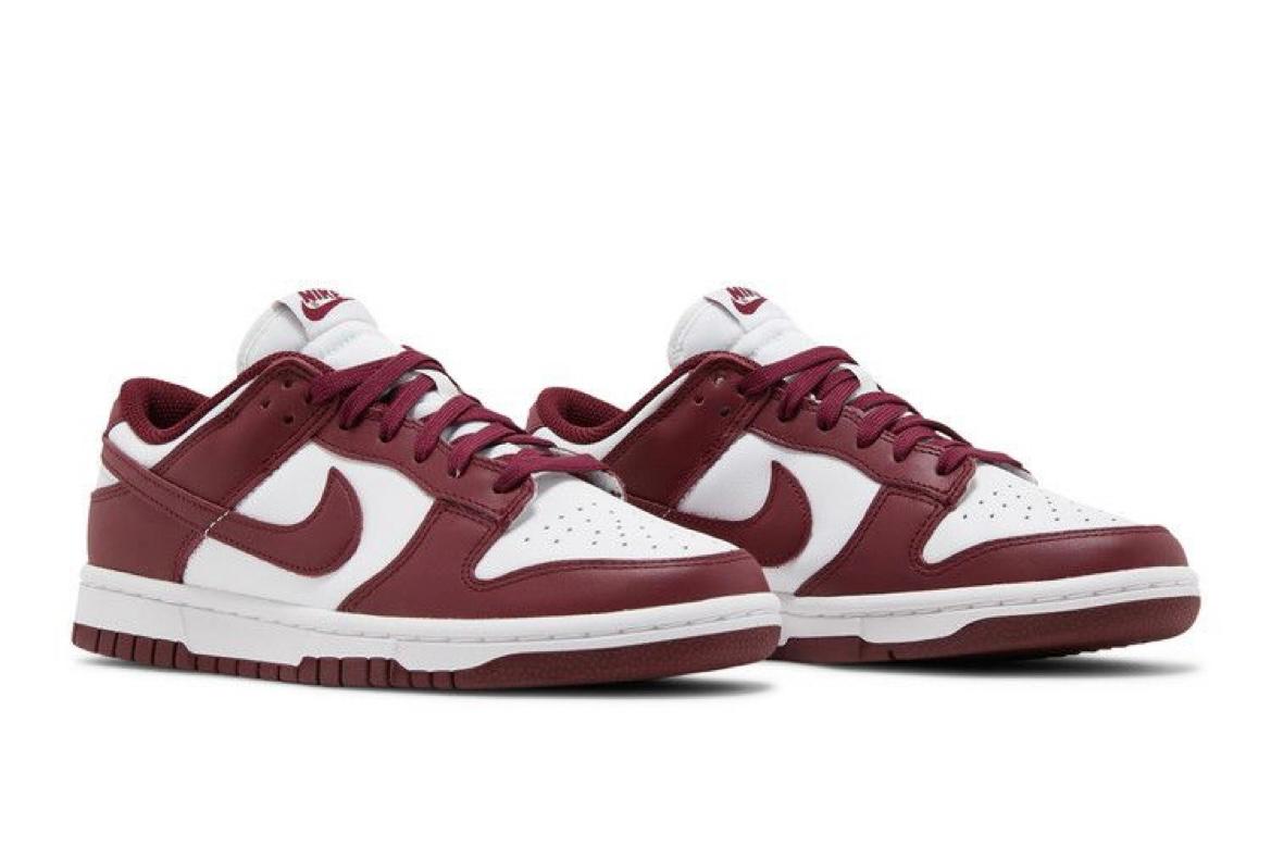 Nike Dunk Low “Burgundy & White” – Inspired Version